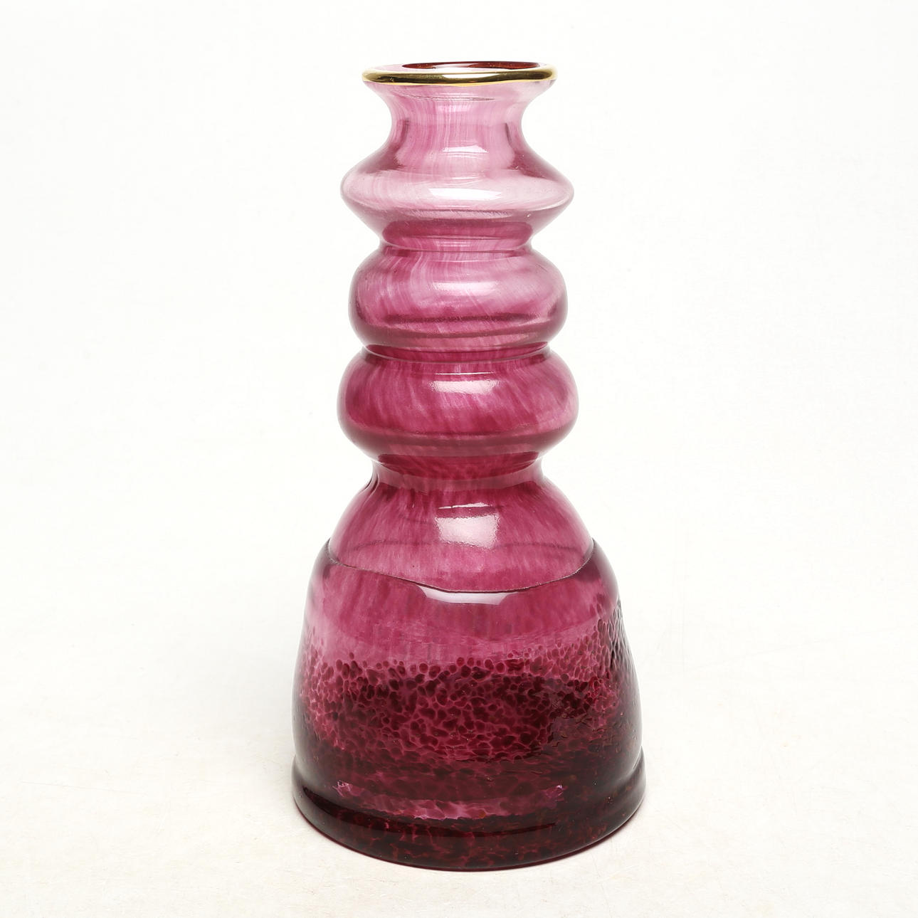 JONAS TORSTENSSON. Eine Lindshammar-Glasvase, signiert.