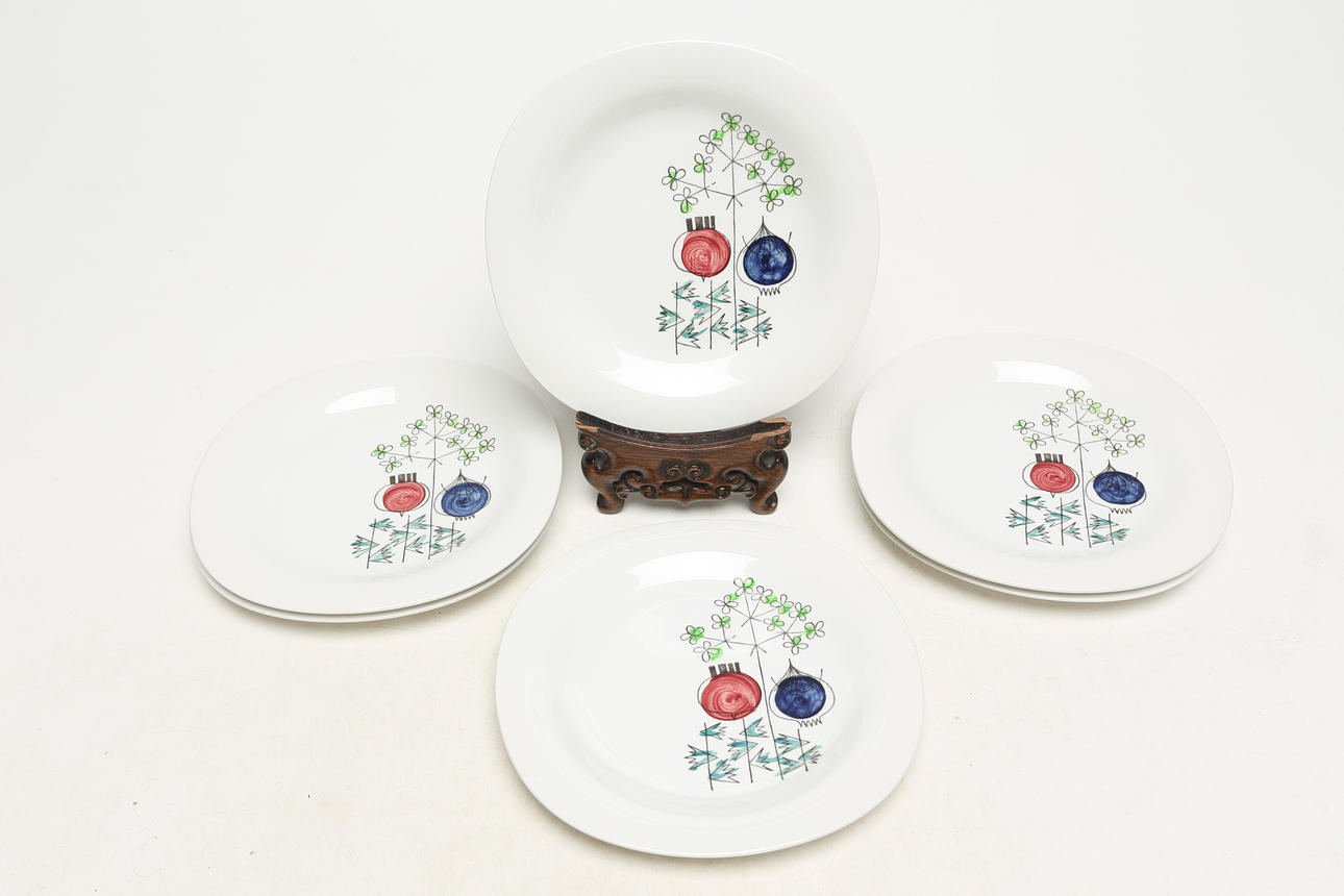 6 tableware sets, Rörstrand “Pomona”.
