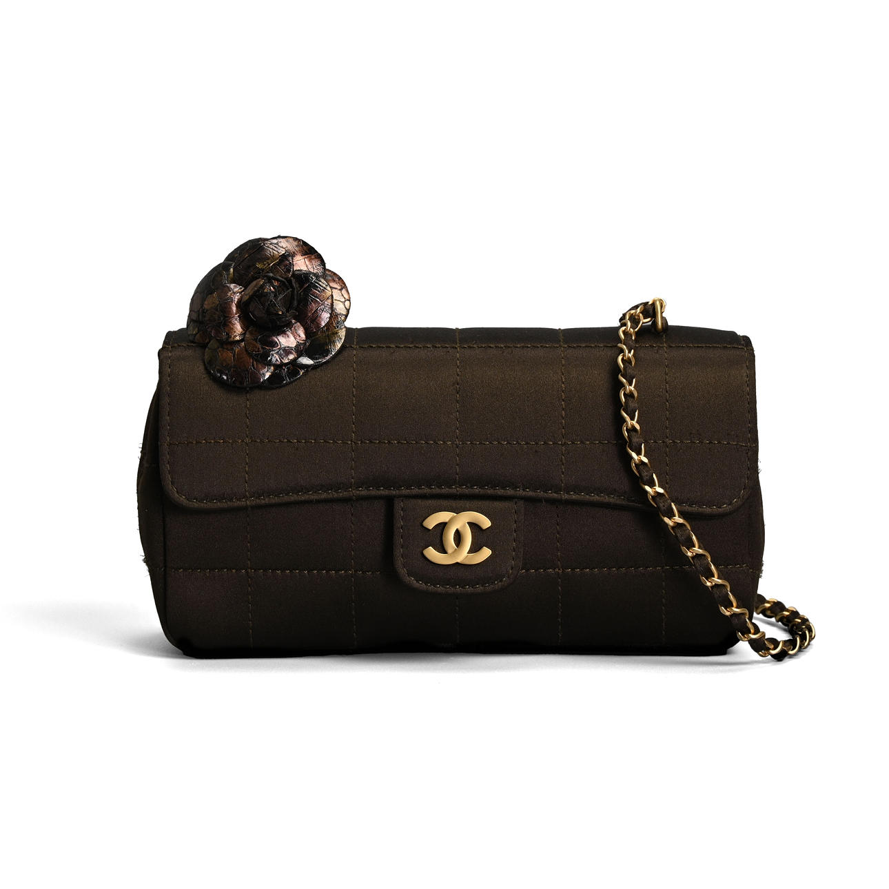 CHANEL CAMELLIA MINI FLAP BAG, CIRCA 2000.