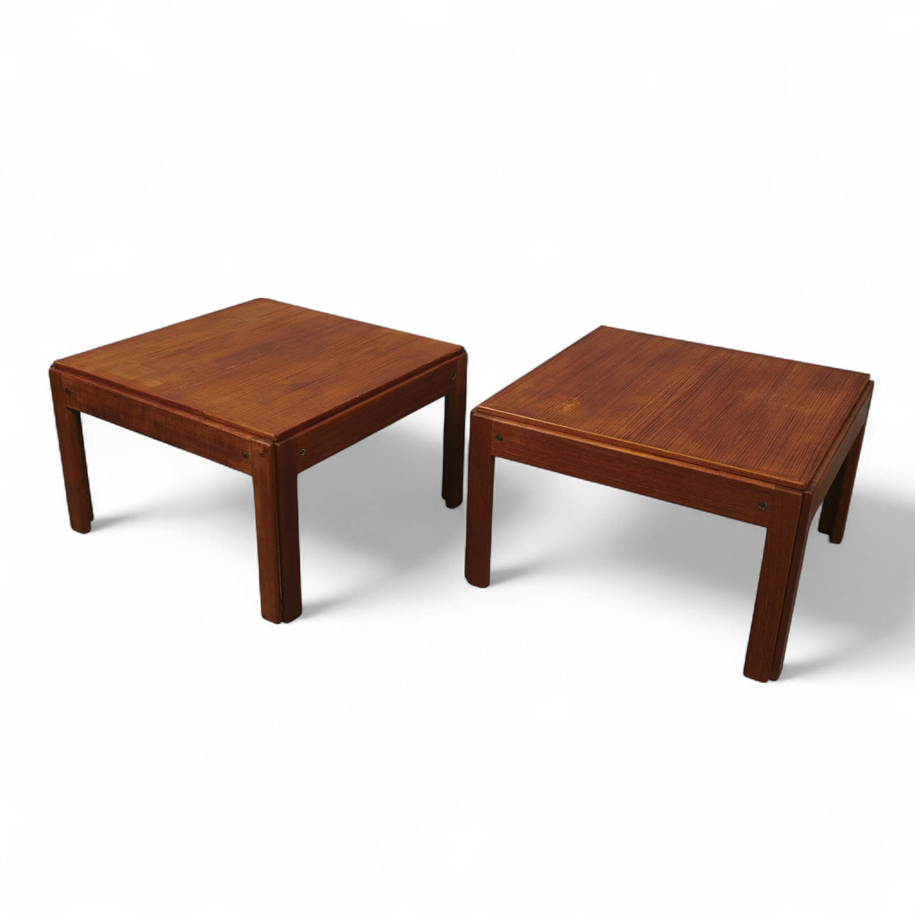 A pair of teak side tables Silkeborg Danmark, 1960's.