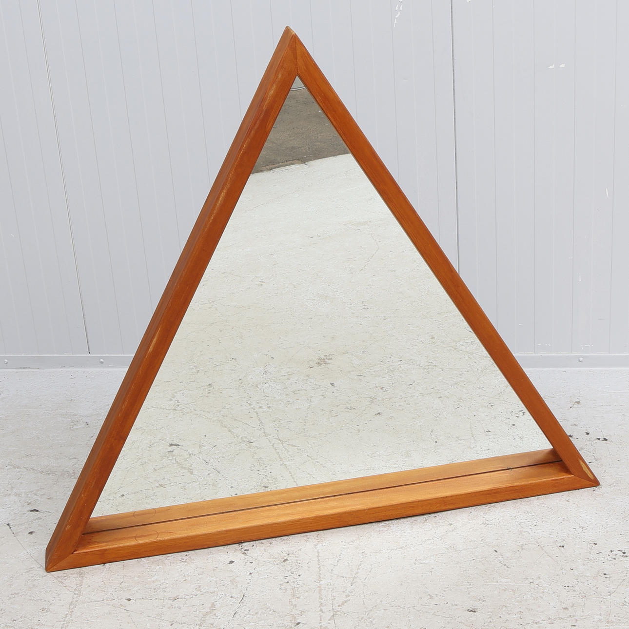 MIRROR, triangular, wood, Jämjö, Blekinge, contemporary.