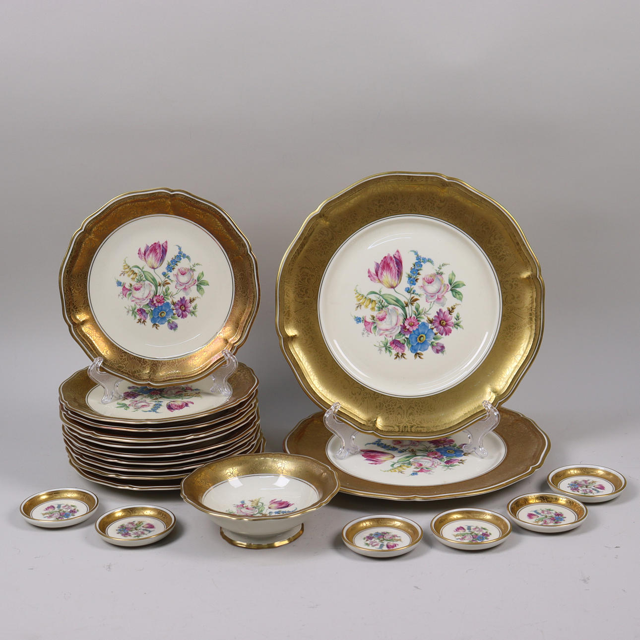 ROSENTHAL, Germany, “Chippendale”, fruit tableware, 19 pieces.