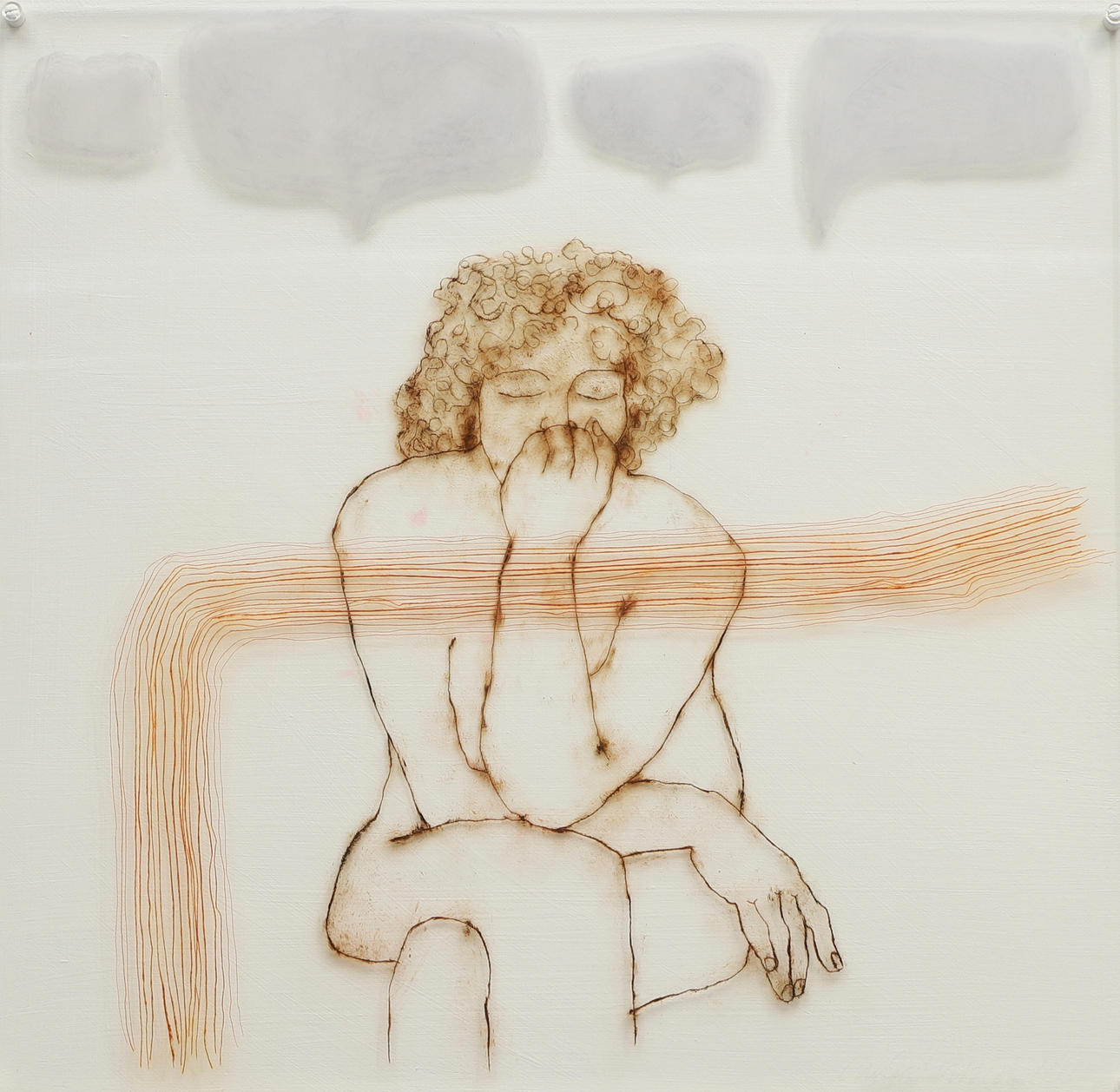 OIDENTIFIERAD KONSTNÄR. Acrylic glass object, “Without words”, signed, 2010, numbered.