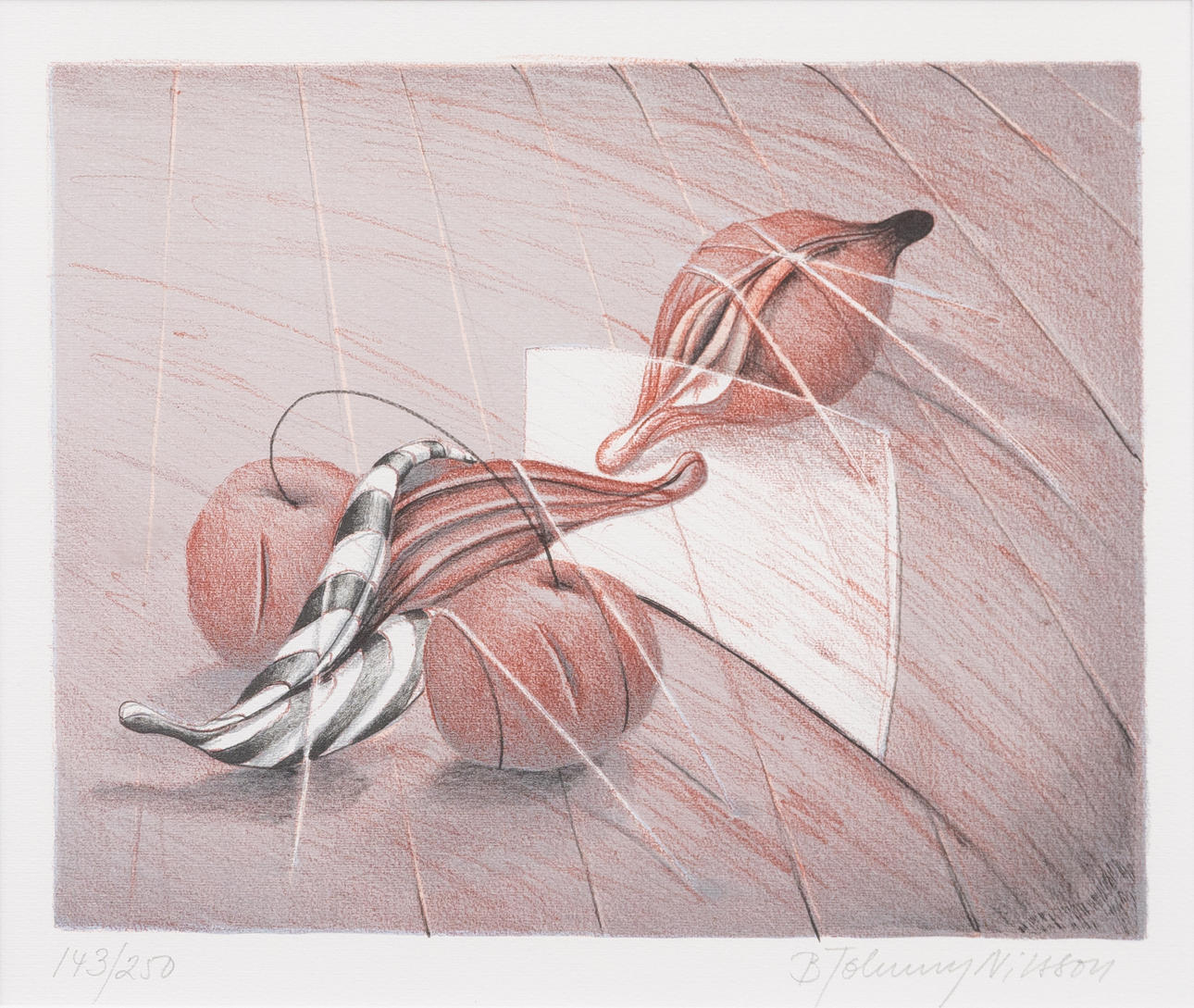 BERT-JOHNNY NILSSON. Composition, lithograph in colours, signed and numbered 143/250.