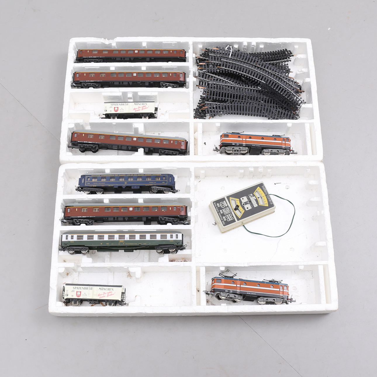 TRAINS, WAGONS and RAILS, to model railway, Lima, Italy.