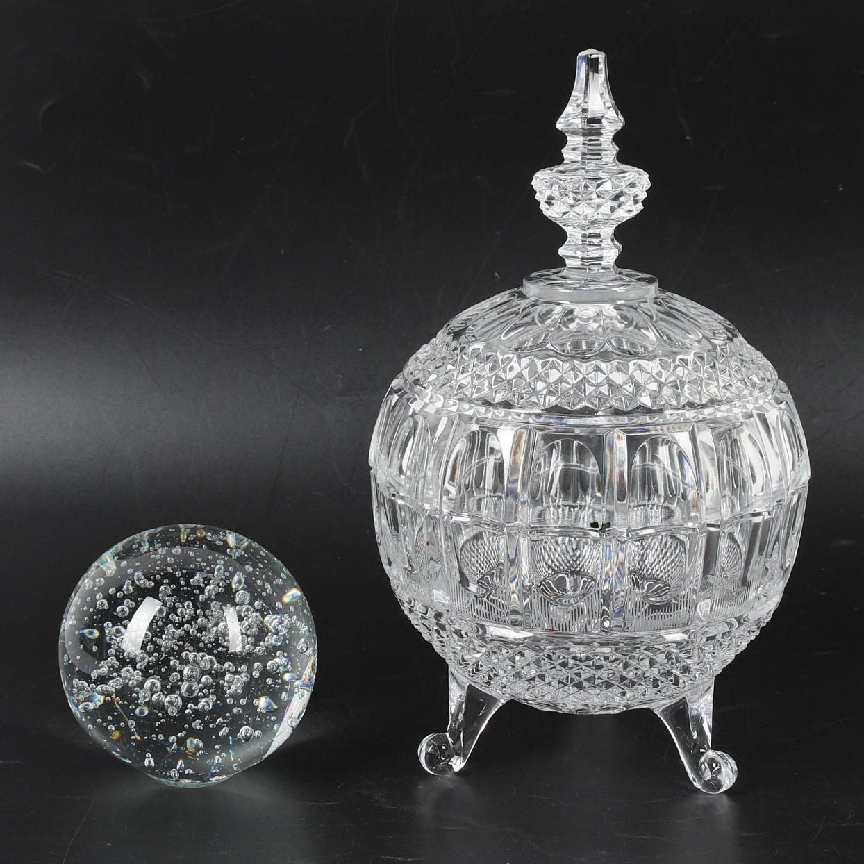 BONBONJÄR & BOGTRYK, glas, 20. årh.