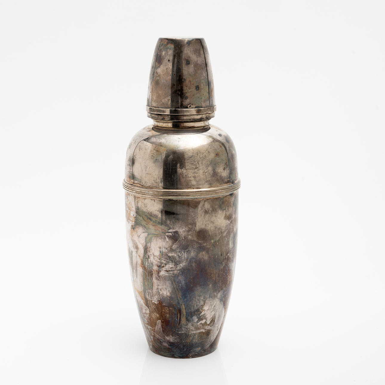 COCTAIL SHAKER, Neusilber, CG Hallberg.