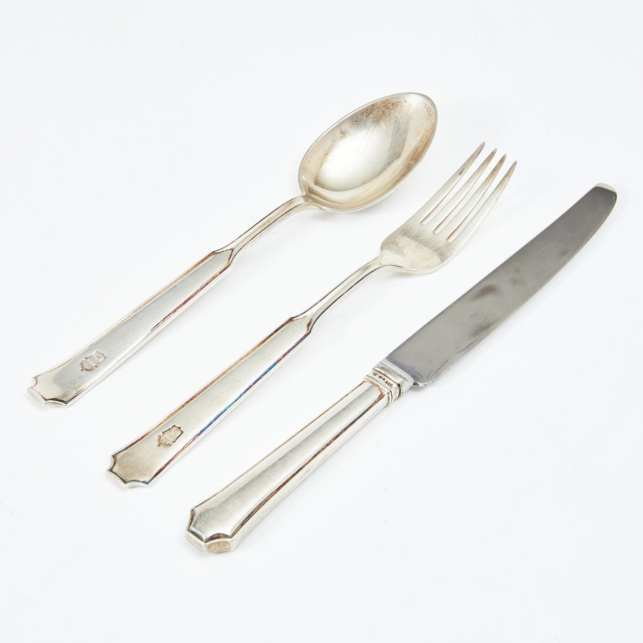 ATELIER BORGILA. Dining cutlery, 3 dlr, silver, different year indexes, marked with Lilla Riksvapnet.