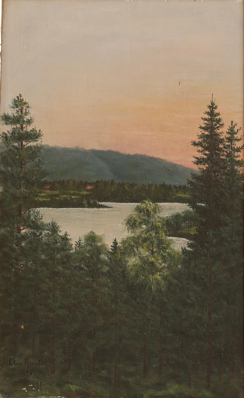 ELIN RICHTER. Oil on canvas, signed, dated 1898.