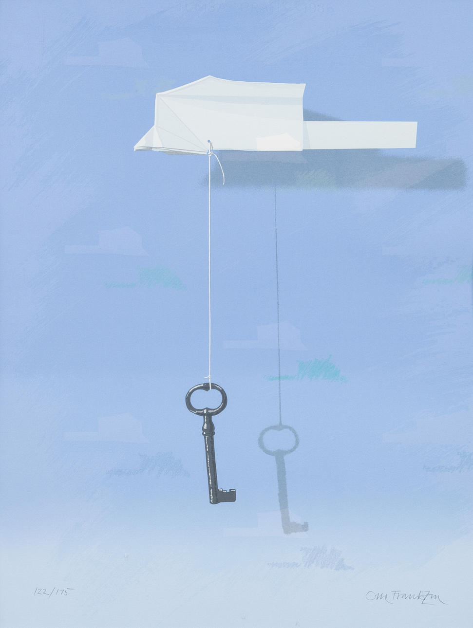 OLLE FRANKZÉN (FÖDD 1944). Composition with the whimsy. lithography, signed and numbered.