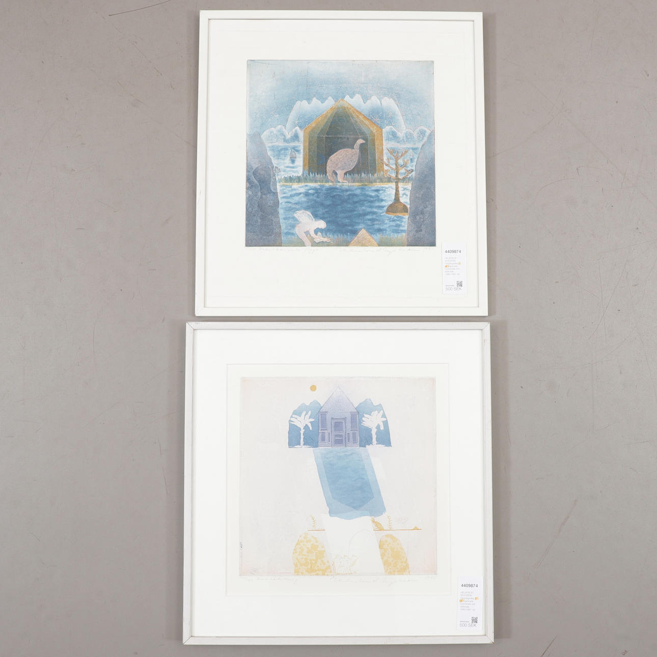 HELMTRUD NYSTRÖM. Two colour lithographs, signed numbered and dated 1980/1981.