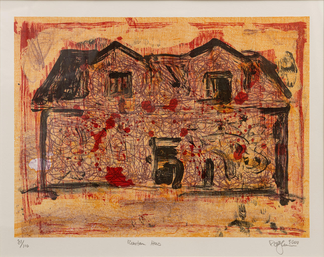 ROLF HANSSON. “Rutans Hus”, lithograph, signed and numbered 81/110.