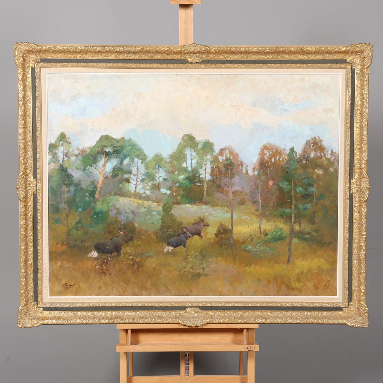 HARALD GRENNARD. OIL ON PANEL, signed, dated 1958.