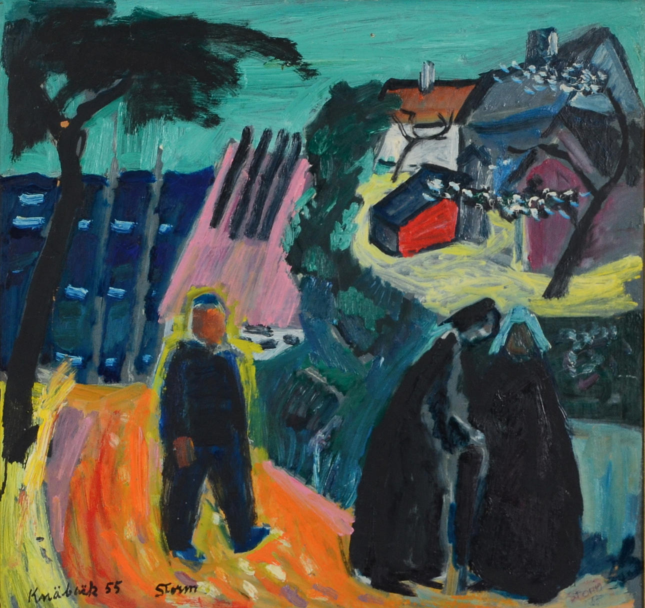 SVEN ERIK STORM. Olja på pannå.