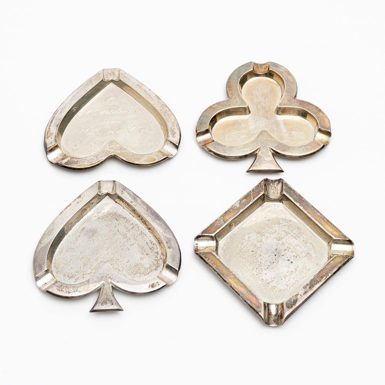 ASKEBÆGER, 4 stk sterling sølv, Bridge, Tyskland.