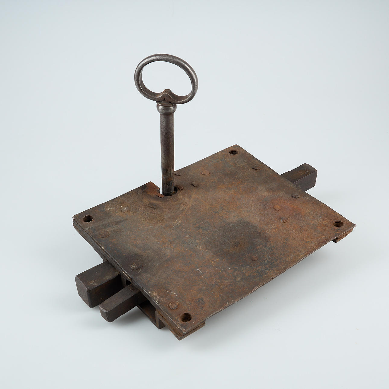 LOCK WITH KEY, 17th/19th century.