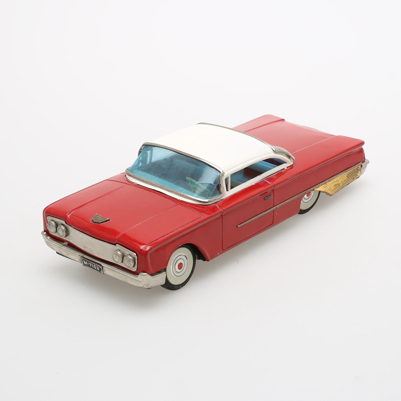 LEKSAKSBIL, plåt, Ford Sunliner, Marusan SAN Japan, 1960-tal.