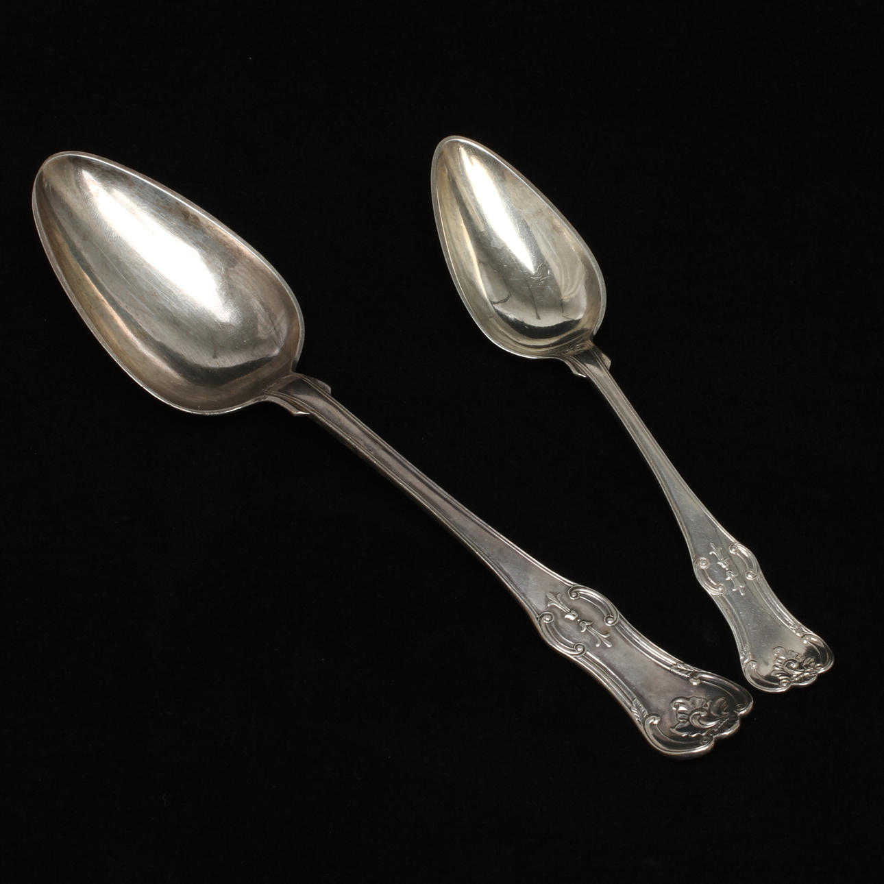 RAGUSKED samt MATSKED, silver, nyrokoko, Carl Petter Norlin, Malmö, 1843.