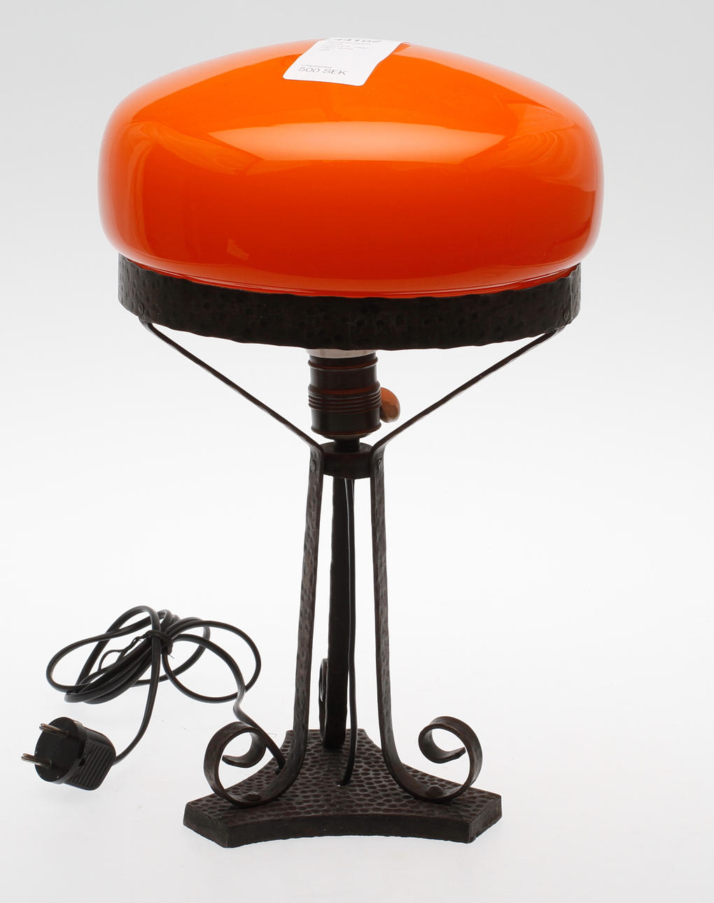 BORDSLAMPA, metall, jugendstil, 1900-talets första hälft.