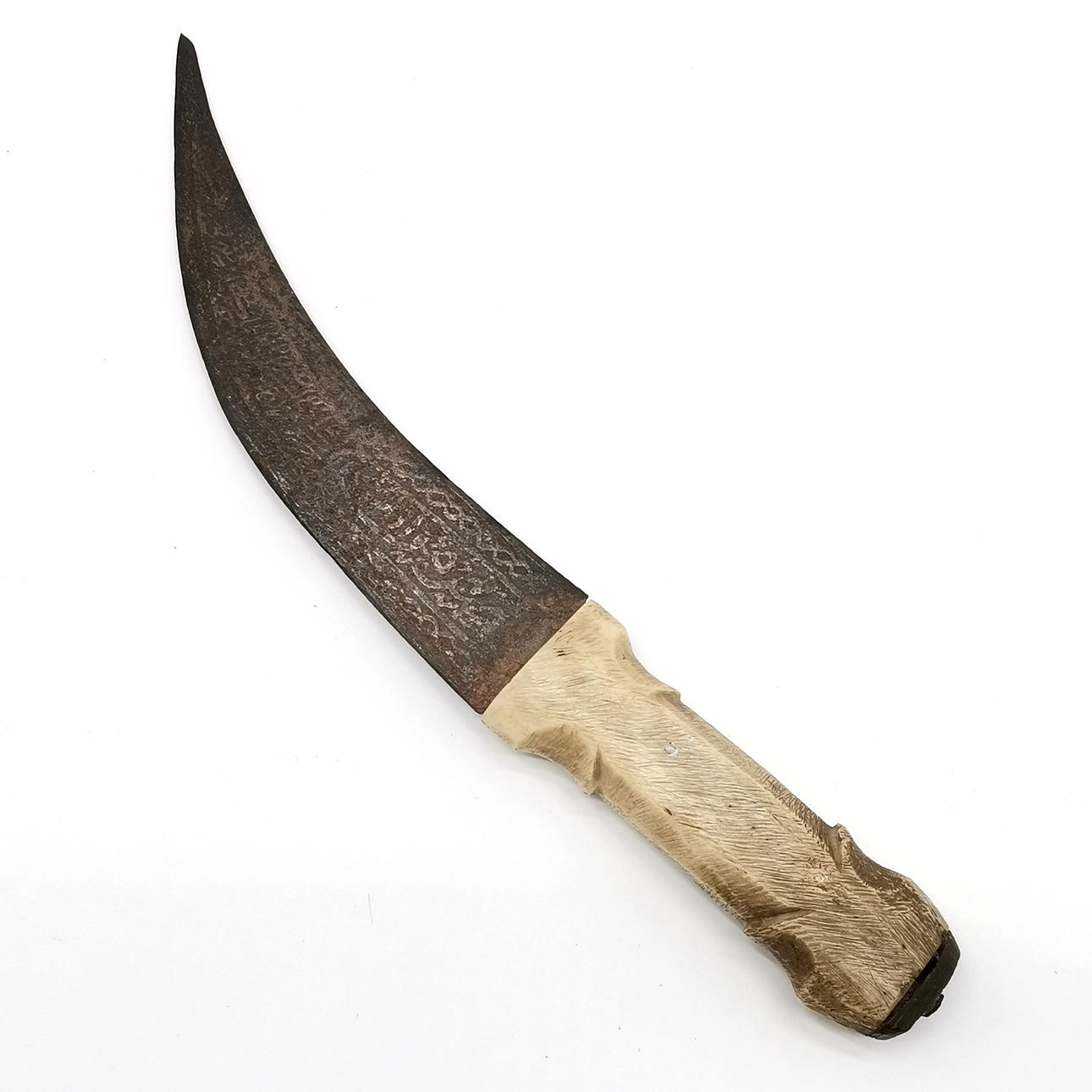 ANTIKER ISLAMISCHER GEBOGENER DOLCH.