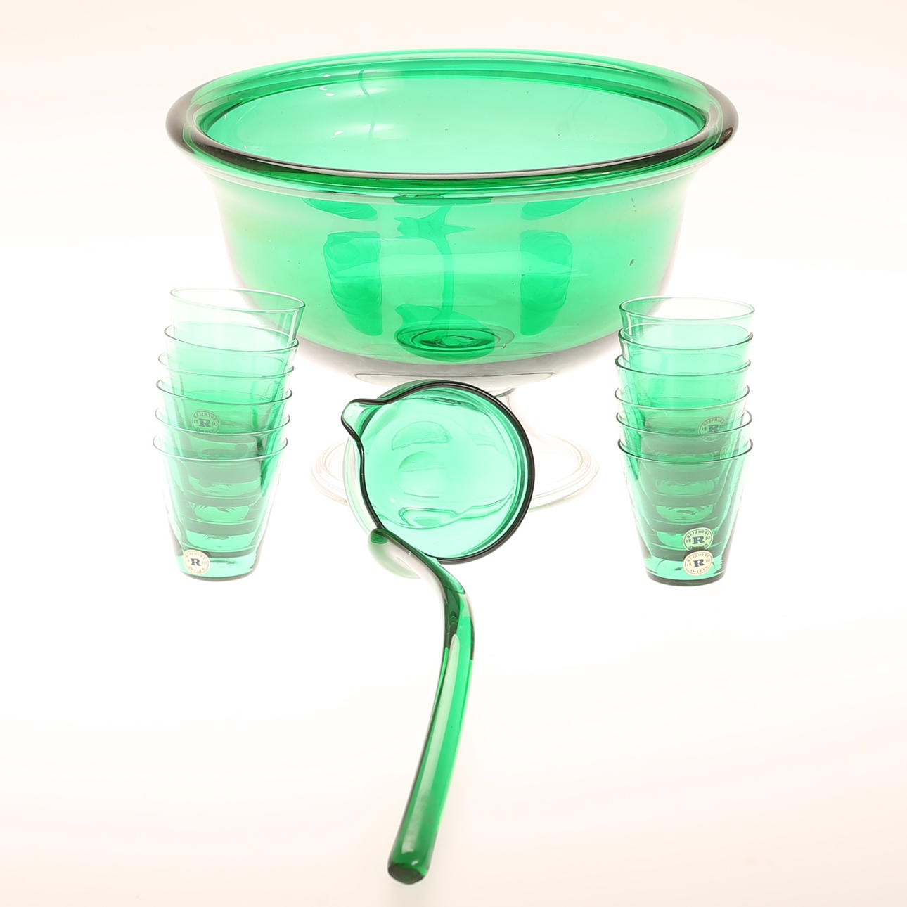 Glass objects, 14 pieces, Reijmyre.