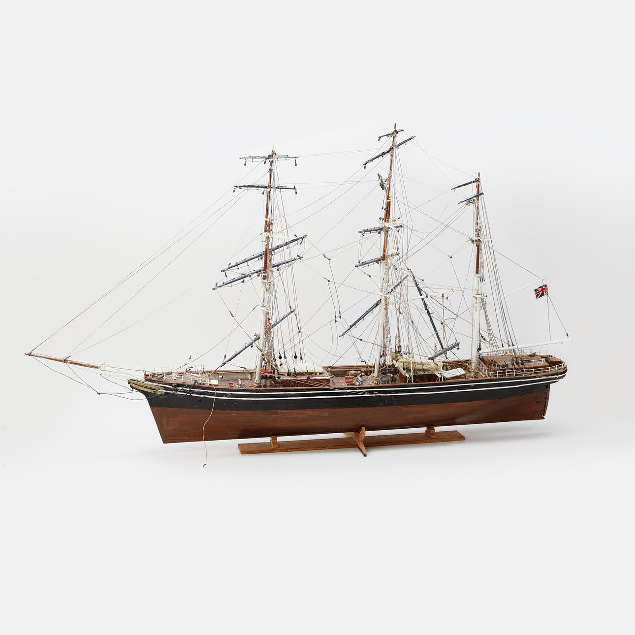 A 20th-century ship model.