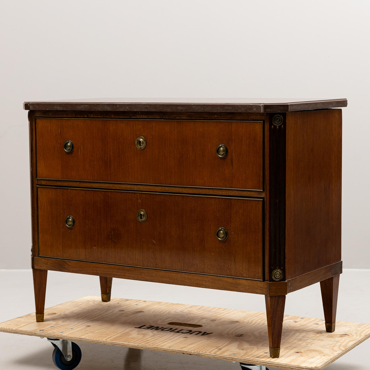 Chest of drawers, with stone top, Gustavian style, end of 19th century.