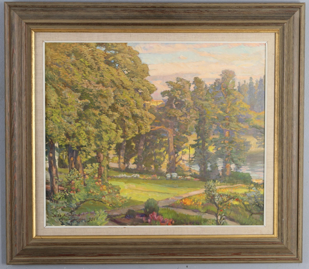 NILS ASPLUND. "Stora Skuggan", olja på duk, signerad samt daterad 1956.