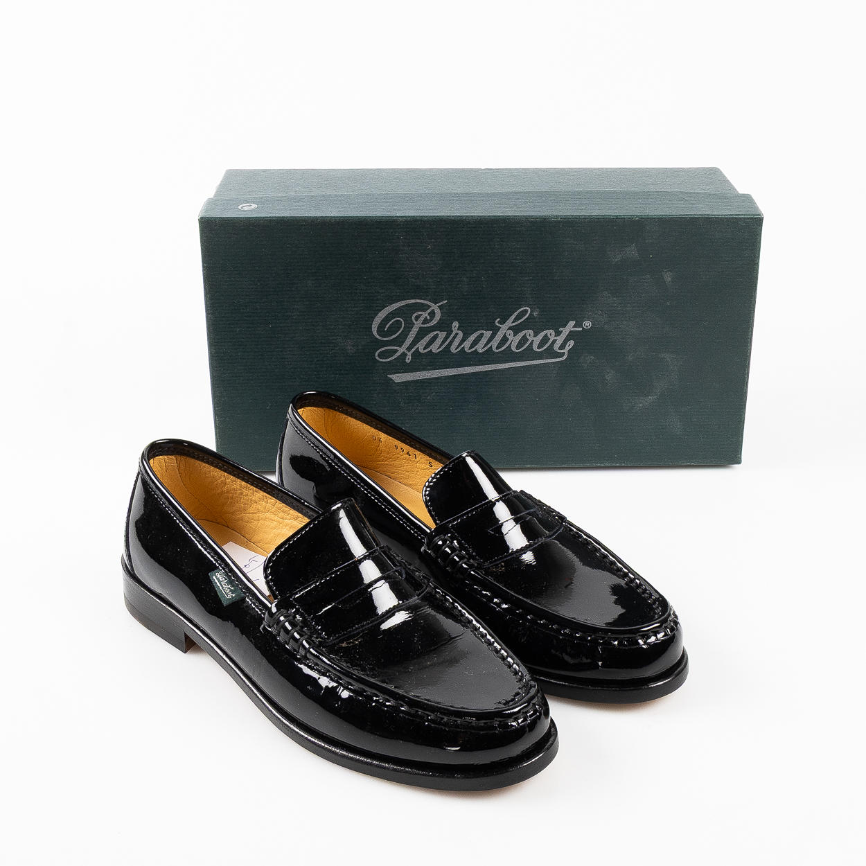 PARABOOT, shoes, loafers, lacquer, size 5 (38).