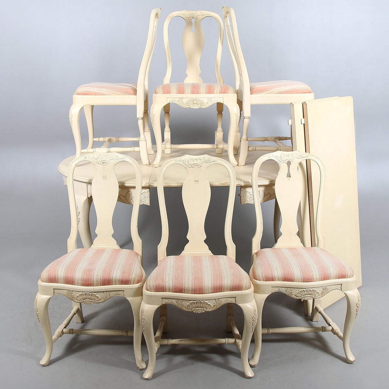 MATGRUPP, 10 delar, rokokostil. 1900-tal.