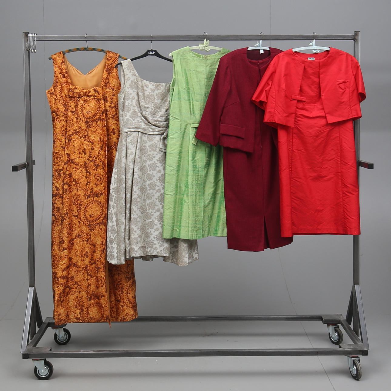 VINTAGEKLÄNNINGAR, 7 st, 1900-talets mitt.