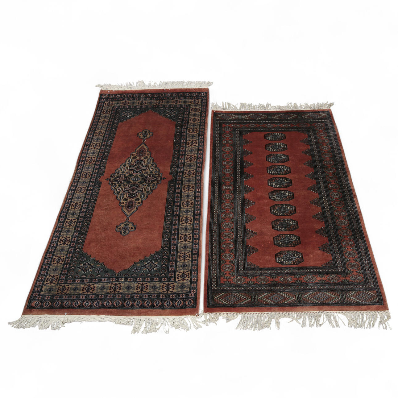 TÆPPER, håndknyttede, orientalske, 2stk.