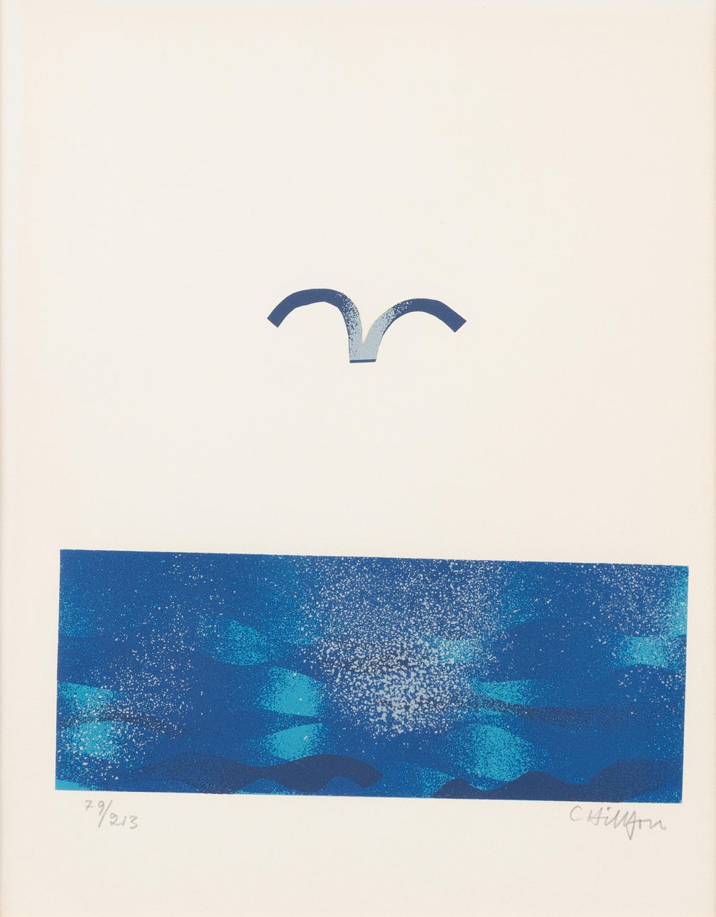 CURT HILLFON. Composition, silkscreen, signed and numbered.