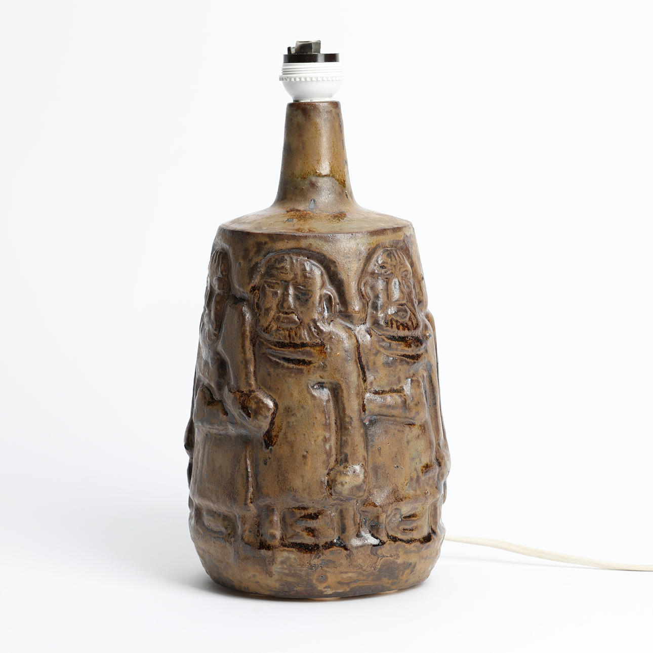 ÅKE HOLM. Table lamp, stoneware, signed.