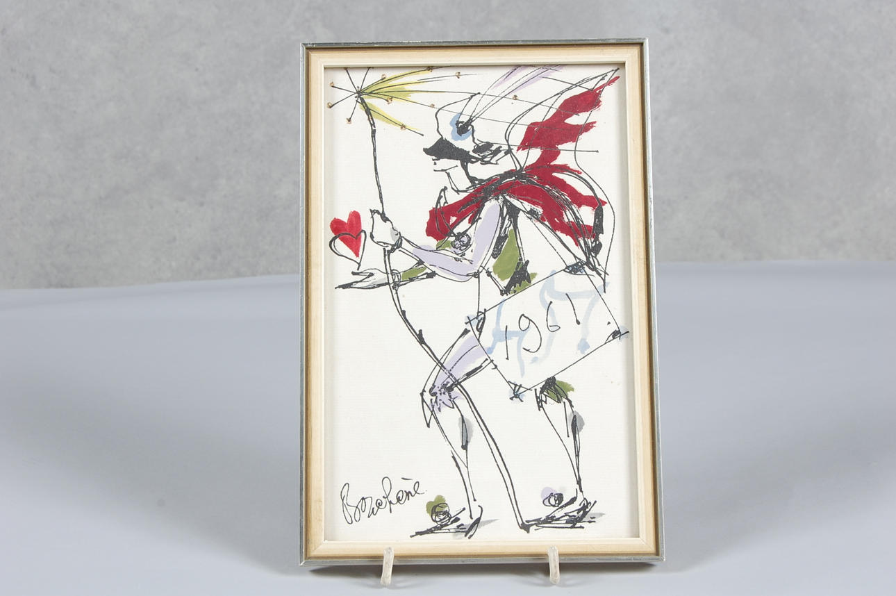 DIMITRI BOUCHENE. 1893-1993,signerad, daterad 1961.