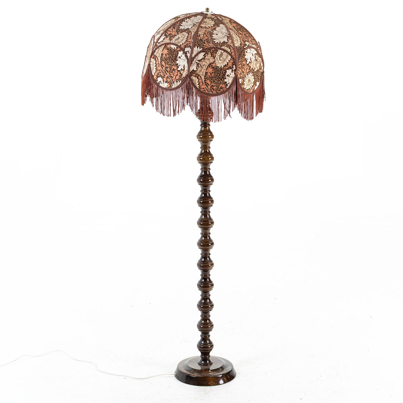 FLOOR LAMP, so-called ball lamp, wood.