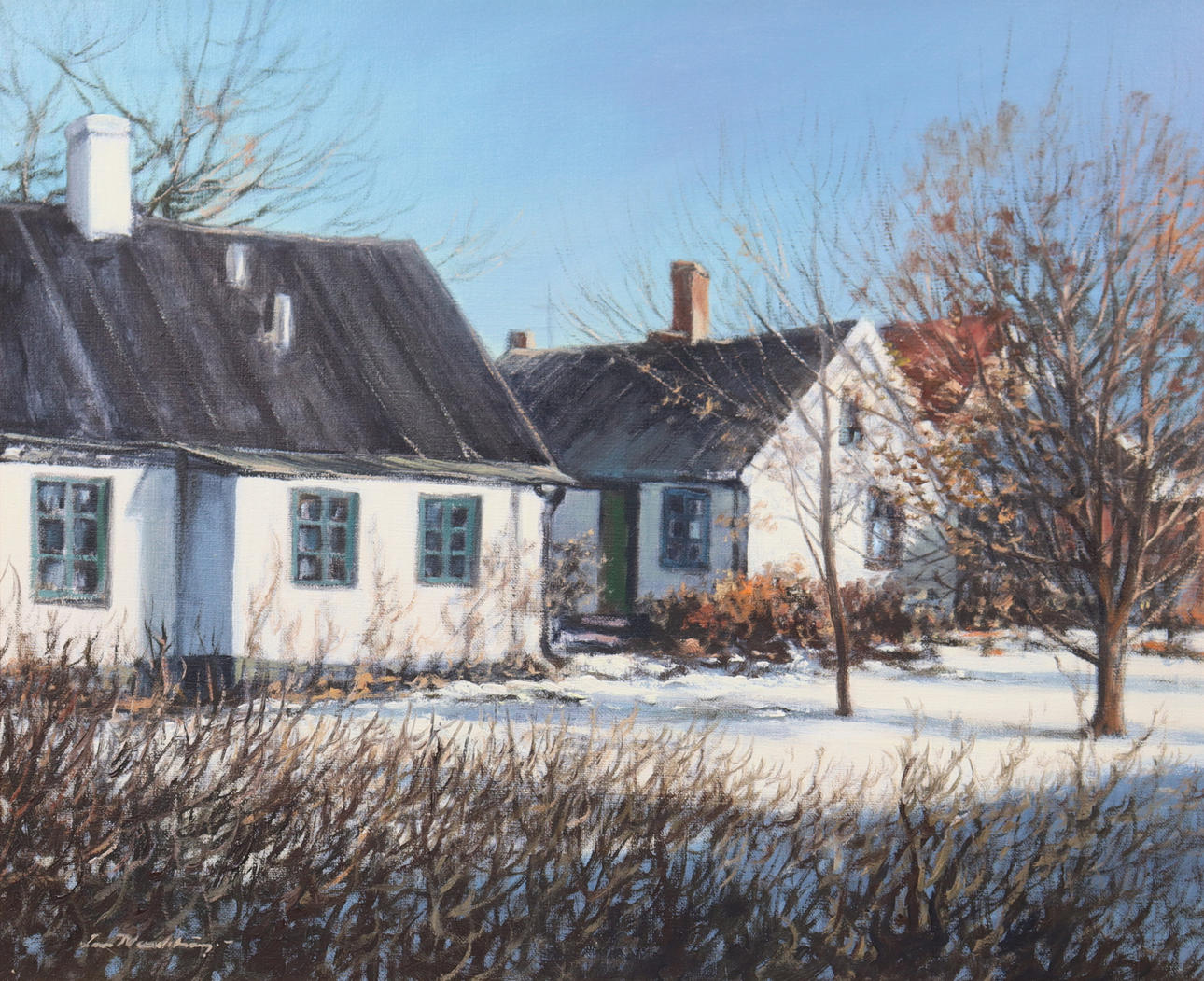 LARS NORDSTRÖM, Öl auf Leinwand, „Brantevik - Skåne“.