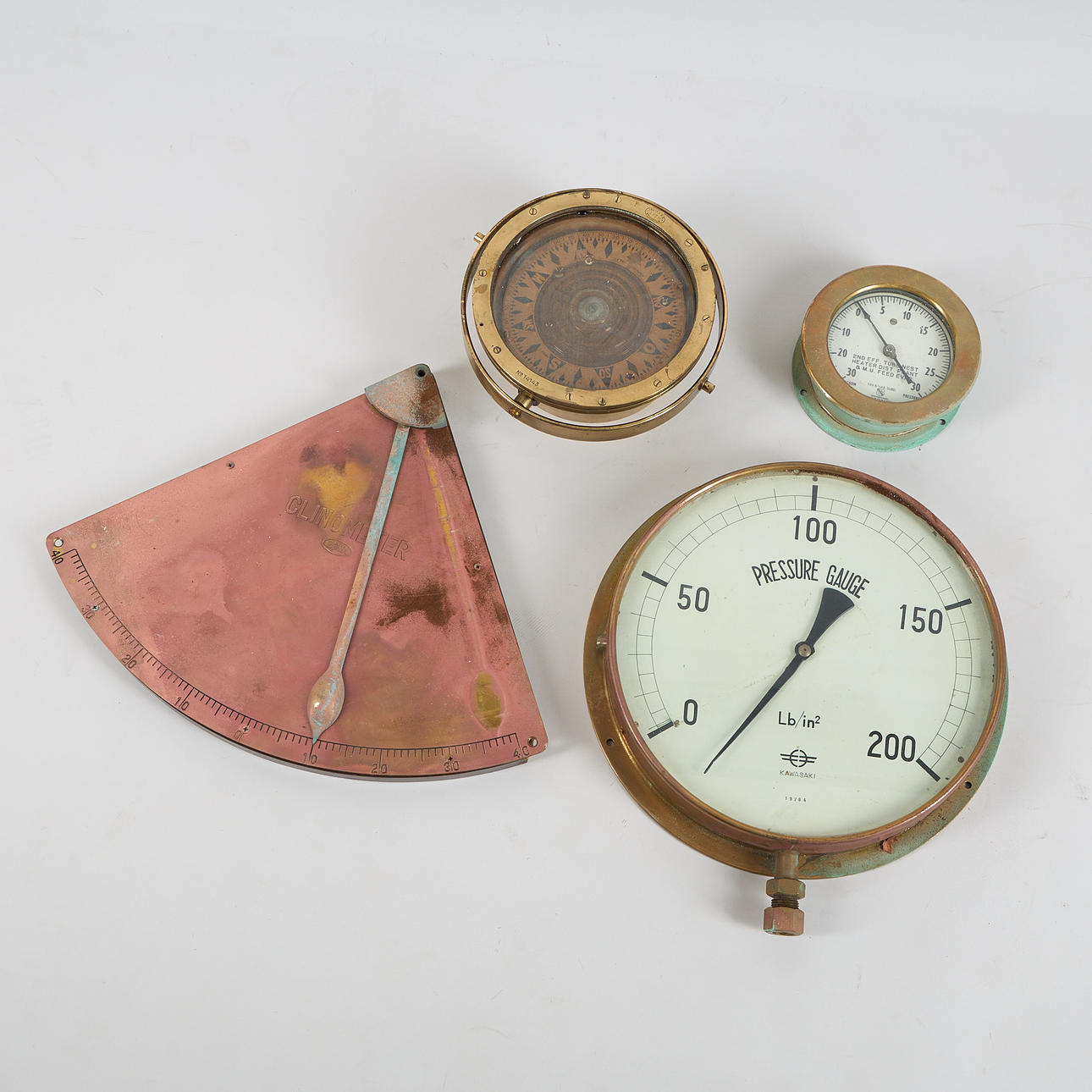 A METER AND COMPASS, 20th century.