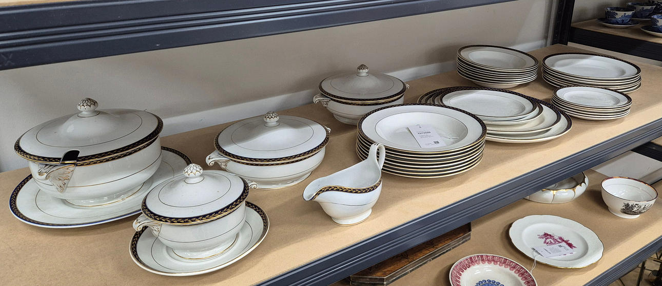 A MINTON PART DINNER SERVICE. (QTY).