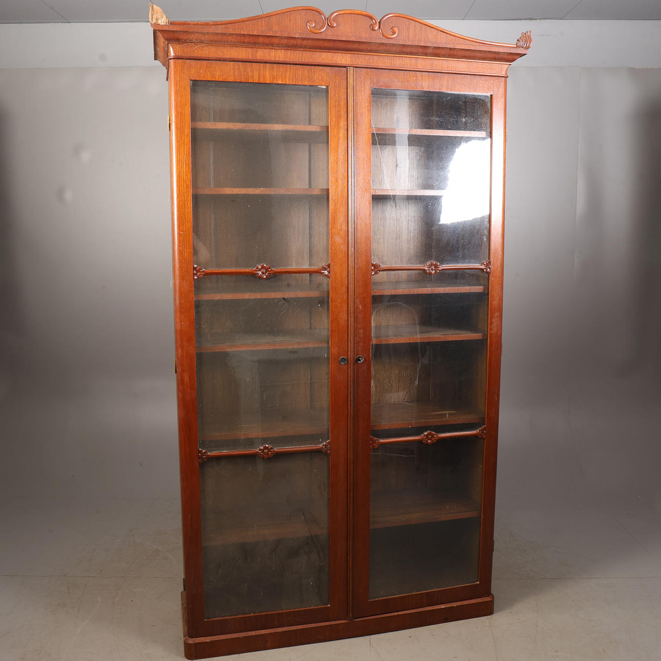 A 19th century display cabinet.