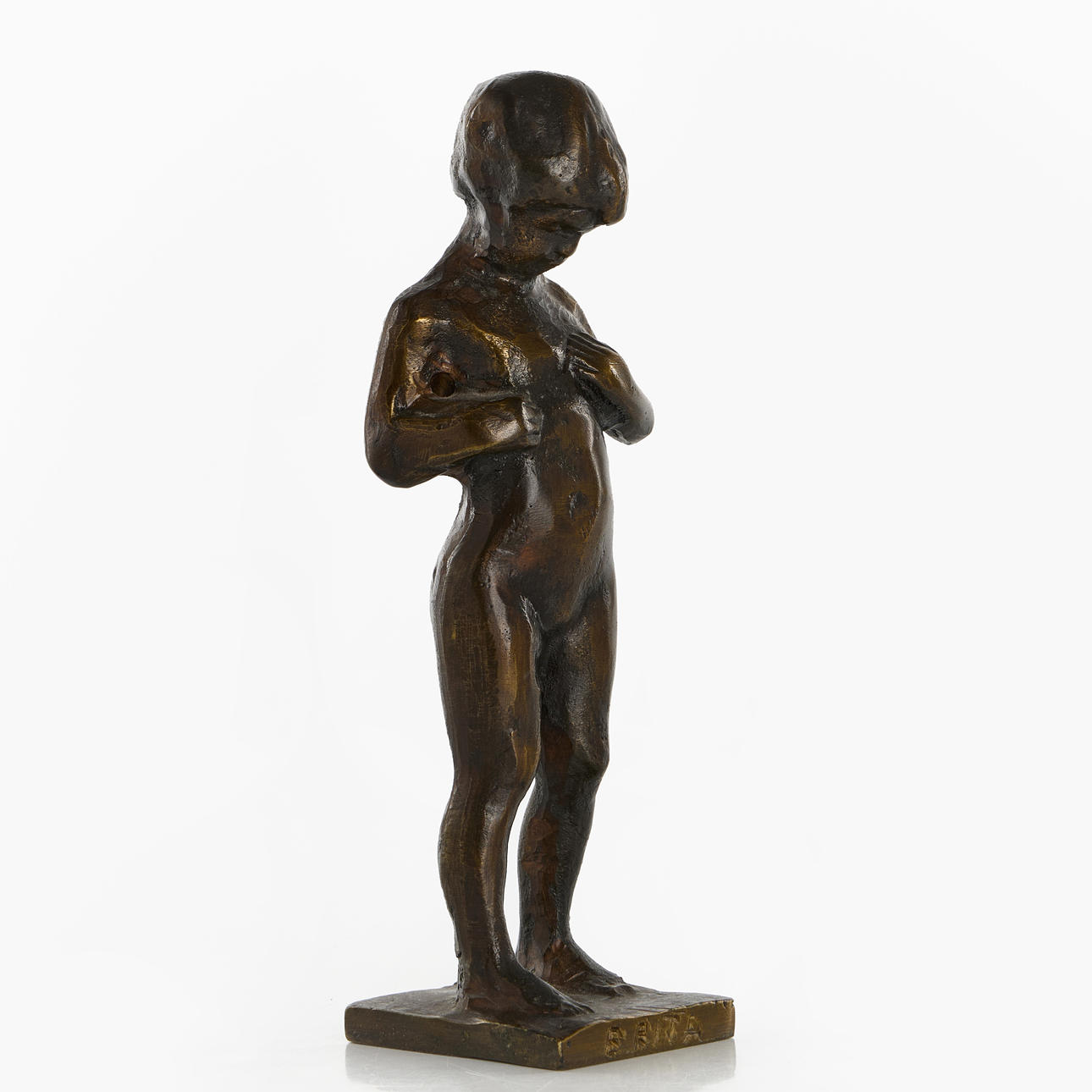 CARL ELDH, after, 'Brita', signed and titled E. J. Eldh, patinated bronze.