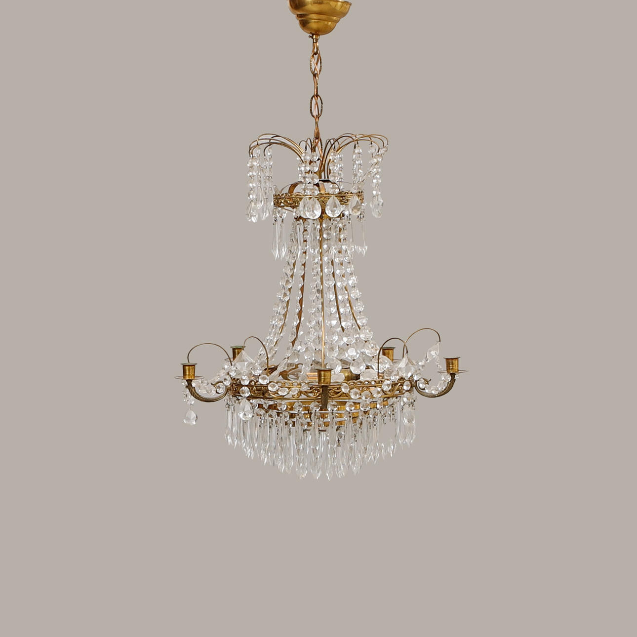 CHANDELIER, height approx. 55 cm.