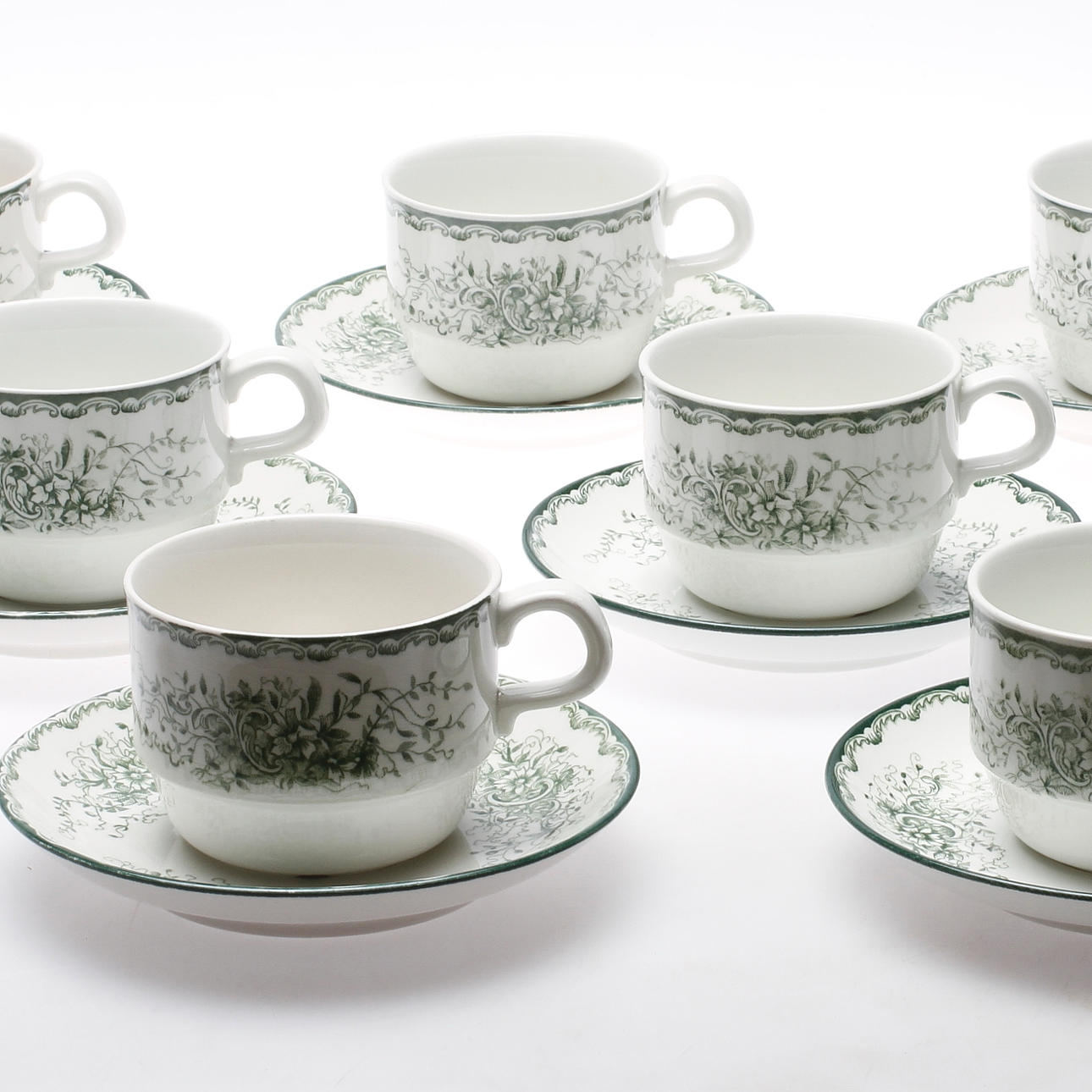 KAFFEGODS, 22 delar, Gröna Anna, Rörstrand, 1900-tal.