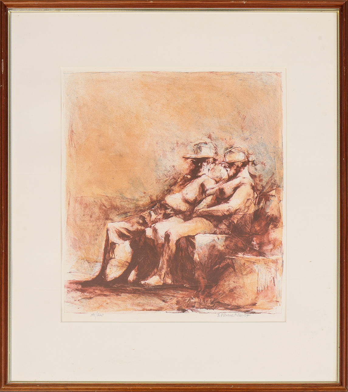 BERNDT WENNSTRÖM. Lithograph, signed and numbered 191/220.
