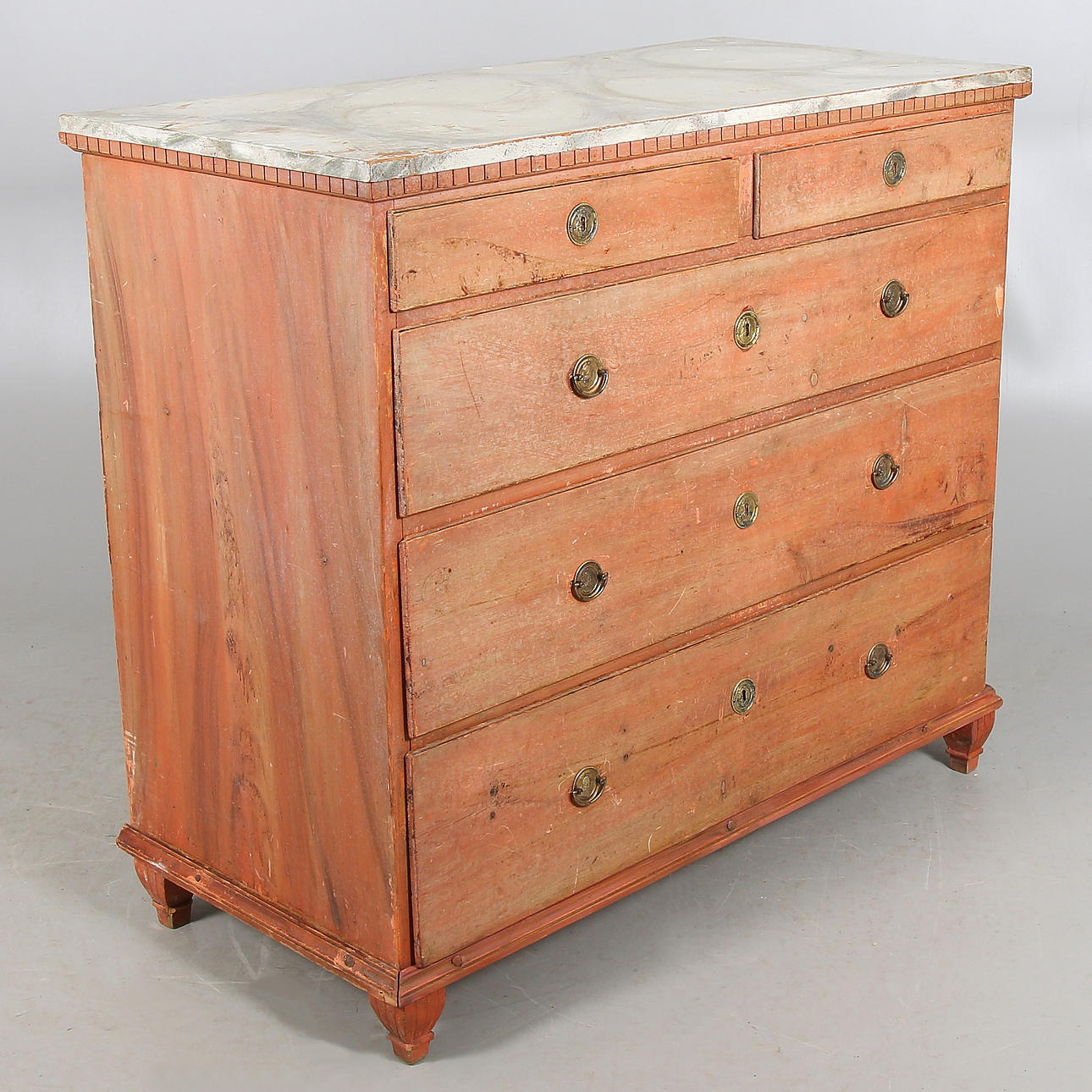 BYRÅ/DRAGKISTA, sengustaviansk. 17/1800-tal.