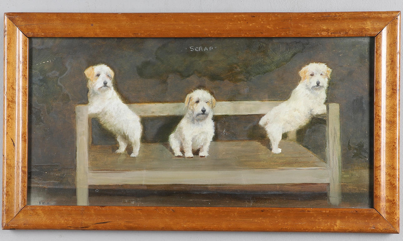 FRANCES MABEL HOLLAMS (1877-1963). `SCRAP`: STUDIES OF A TERRIER, DOG.