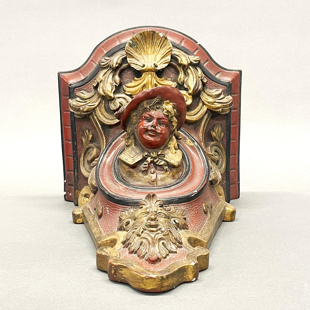 19THC AUSTRIAN TERRACOTTA WALL BRACKET.