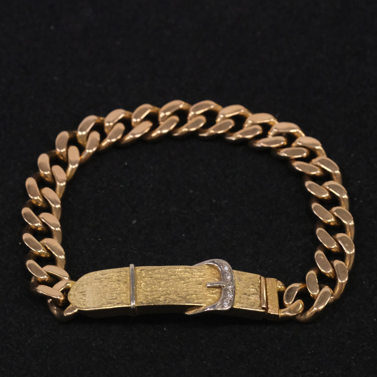 BRACELET WITH DIAMONDS, “ARMOR”, 18K GOLD.