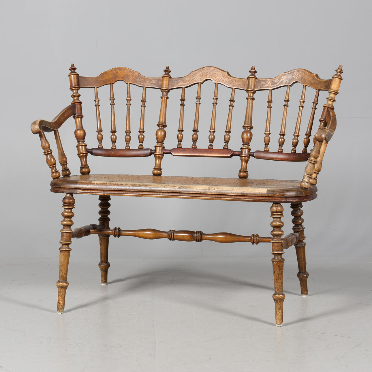 SOFÁ, madera, Art Nouveau vienés.