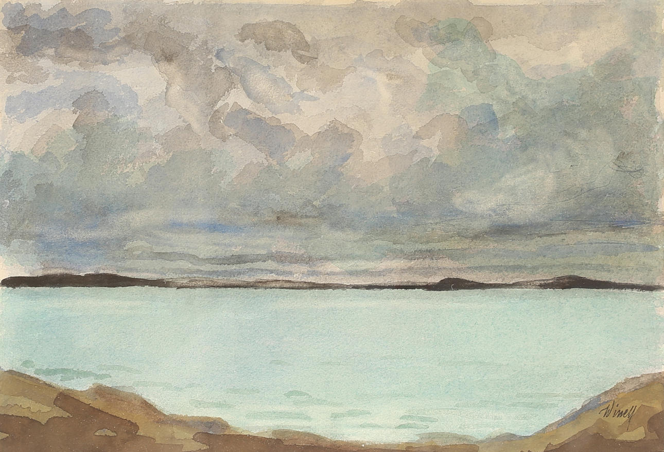 HOLGER WINELL. Watercolour, signed.